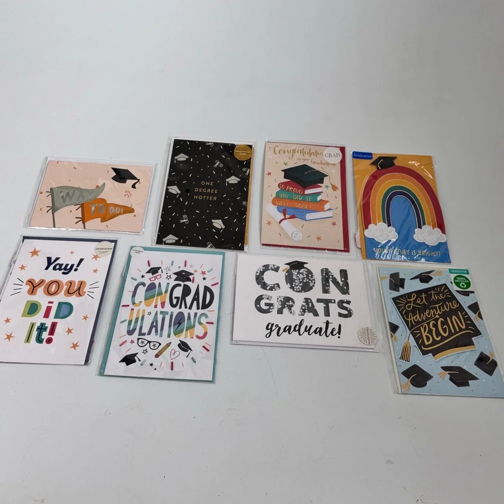Lot of 8 Graduation Cards